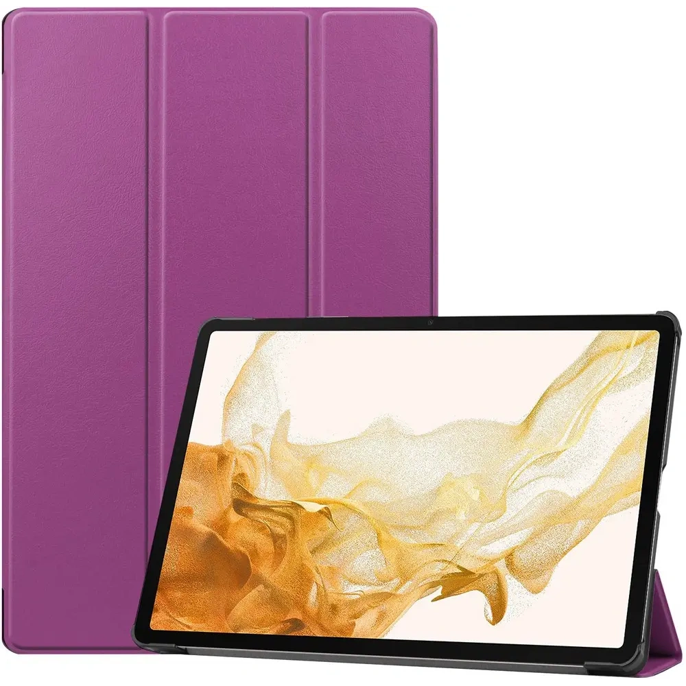 Hurtownia GSM - Etui Bizon Case Tab Croc do Samsung Galaxy Tab S8 Plus / S7 Plus tmavě fialové - BIZ1781 - {ean13} - Hurt