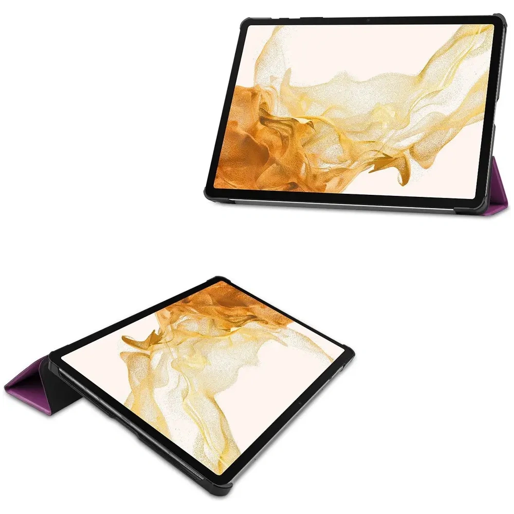 Hurtownia GSM - Etui Bizon Case Tab Croc do Samsung Galaxy Tab S8 Plus / S7 Plus tmavě fialové - BIZ1781 - {ean13} - Hurt