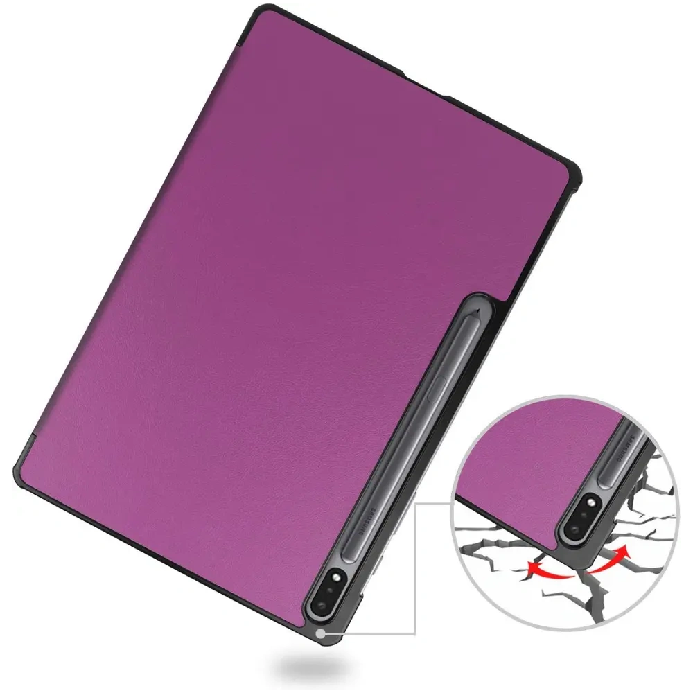 Hurtownia GSM - Etui Bizon Case Tab Croc do Samsung Galaxy Tab S8 Plus / S7 Plus tmavě fialové - BIZ1781 - {ean13} - Hurt