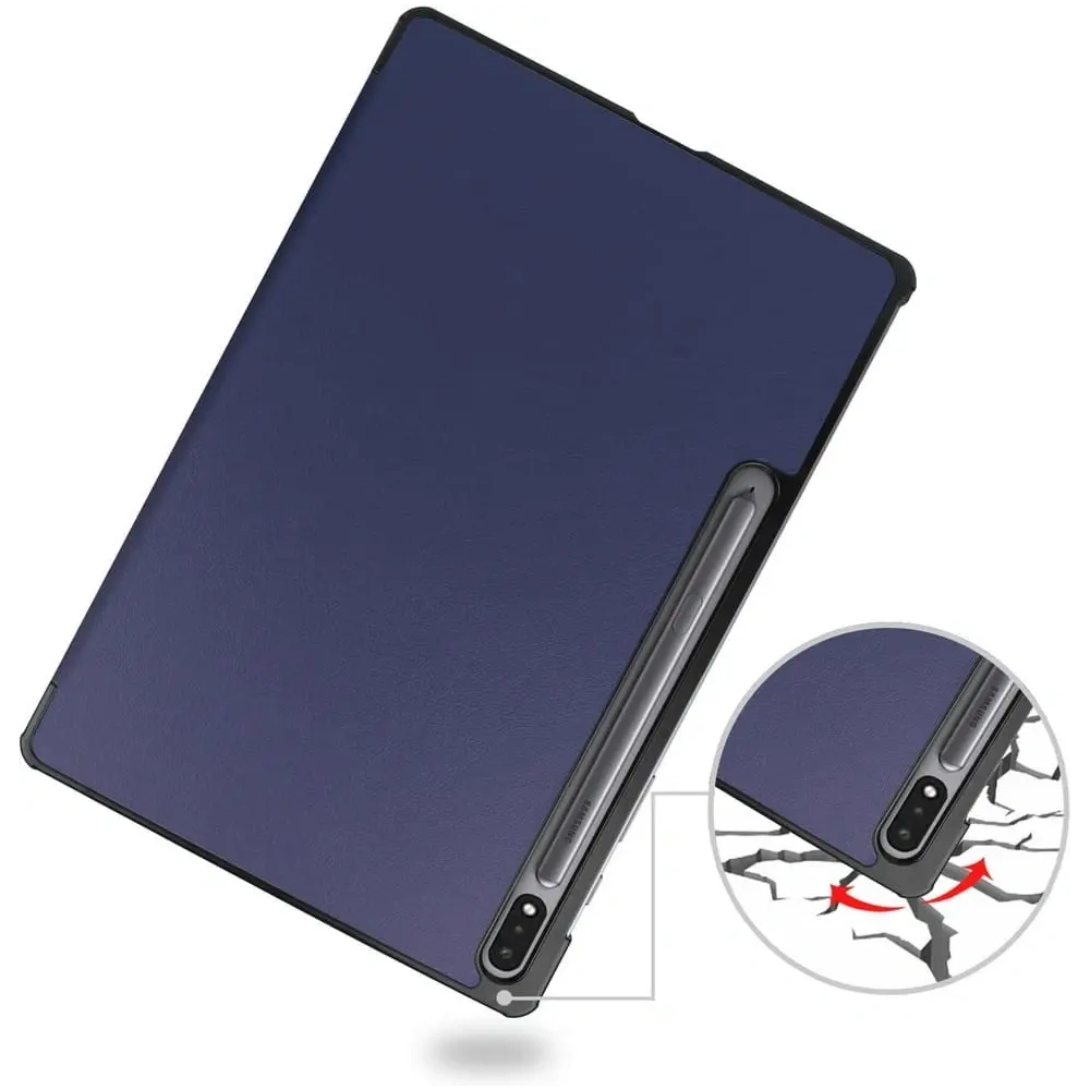 Wholesale Bizon Case Tab Croc Samsung Galaxy Tab S8 Plus / S7 Plus navy blue - BIZ1783 - {ean13} - Hurt