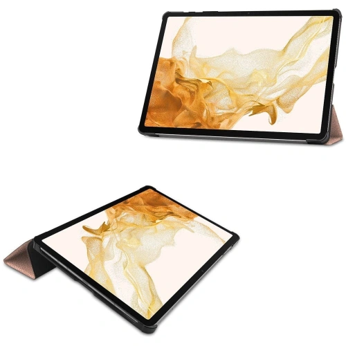 Etui Bizon Case Tab Croc do Samsung Galaxy Tab S8 Plus / S7 Plus różowozłote