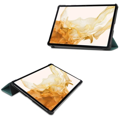 Etui Bizon Case Tab Croc do Samsung Galaxy Tab S8 Plus / S7 Plus ciemnozielone