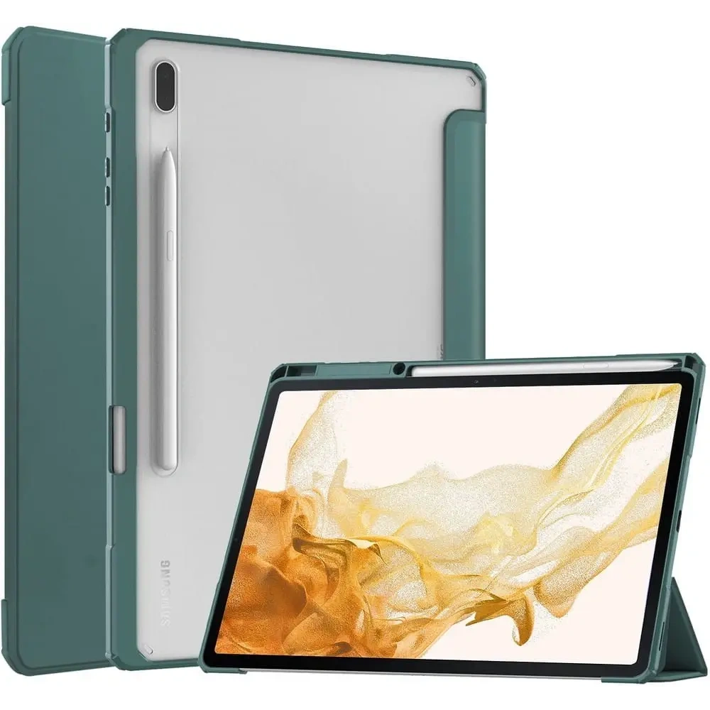 Wholesale Bizon Case Tab Clear Matt Samsung Galaxy Tab S8 Plus / S7 Plus / S7 FE dark green - BIZ1787 - {ean13} - Hurt