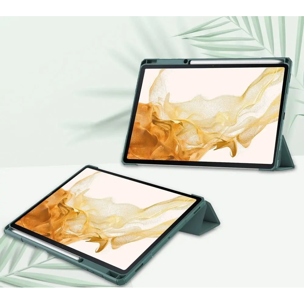 Hurtownia GSM - Bizon Case Tab Átlátszó Matt Samsung Galaxy Tab S8 Plus / S7 Plus / S7 FE sötétzöld - BIZ1787 - {ean13} - Hurt