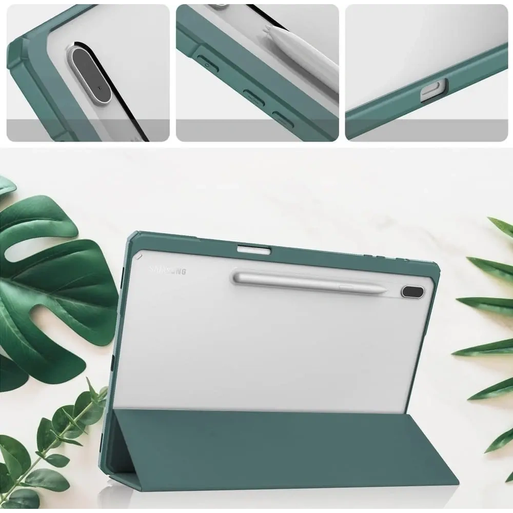Wholesale Bizon Case Tab Clear Matt Samsung Galaxy Tab S8 Plus / S7 Plus / S7 FE dark green - BIZ1787 - {ean13} - Hurt