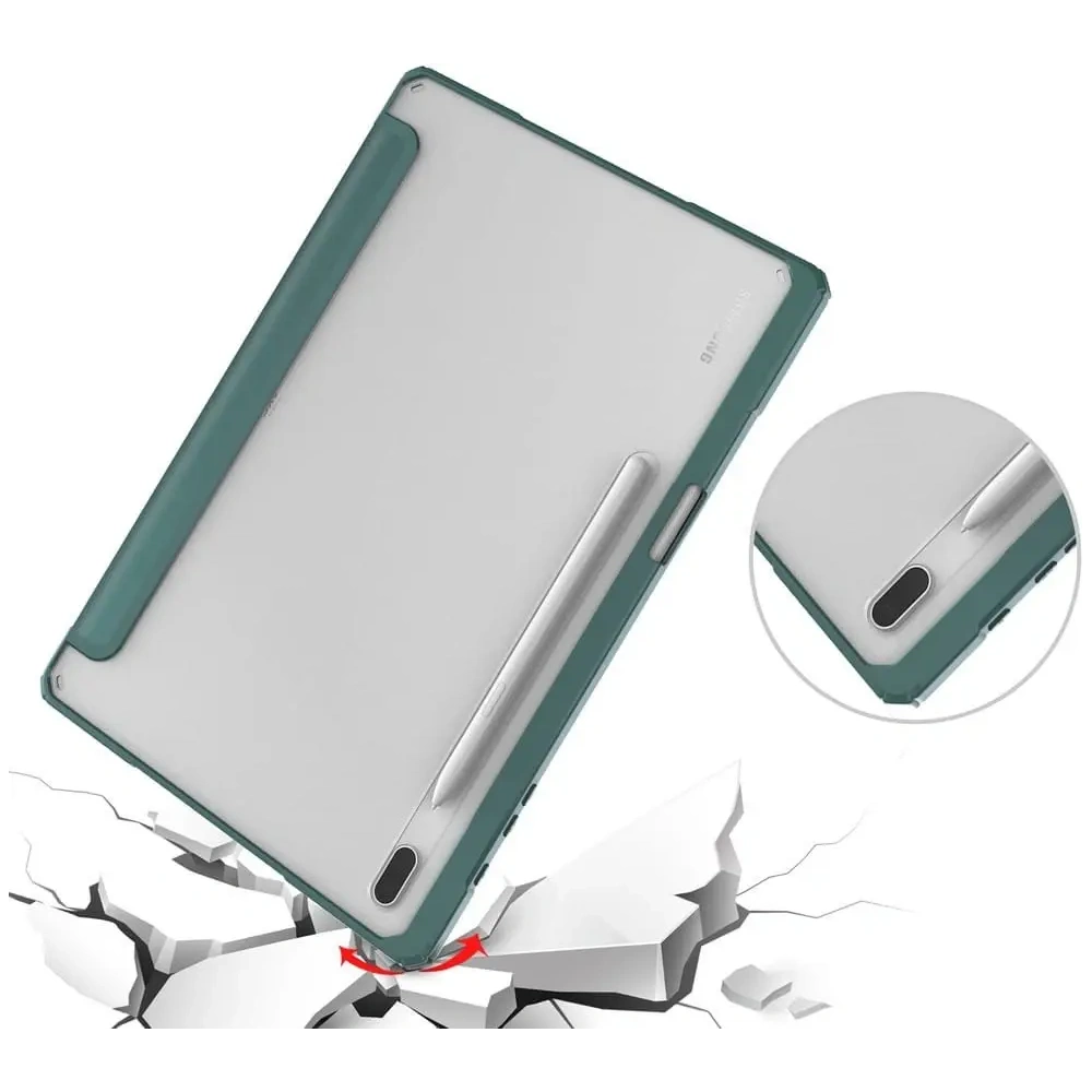 Wholesale Bizon Case Tab Clear Matt Samsung Galaxy Tab S8 Plus / S7 Plus / S7 FE dark green - BIZ1787 - {ean13} - Hurt