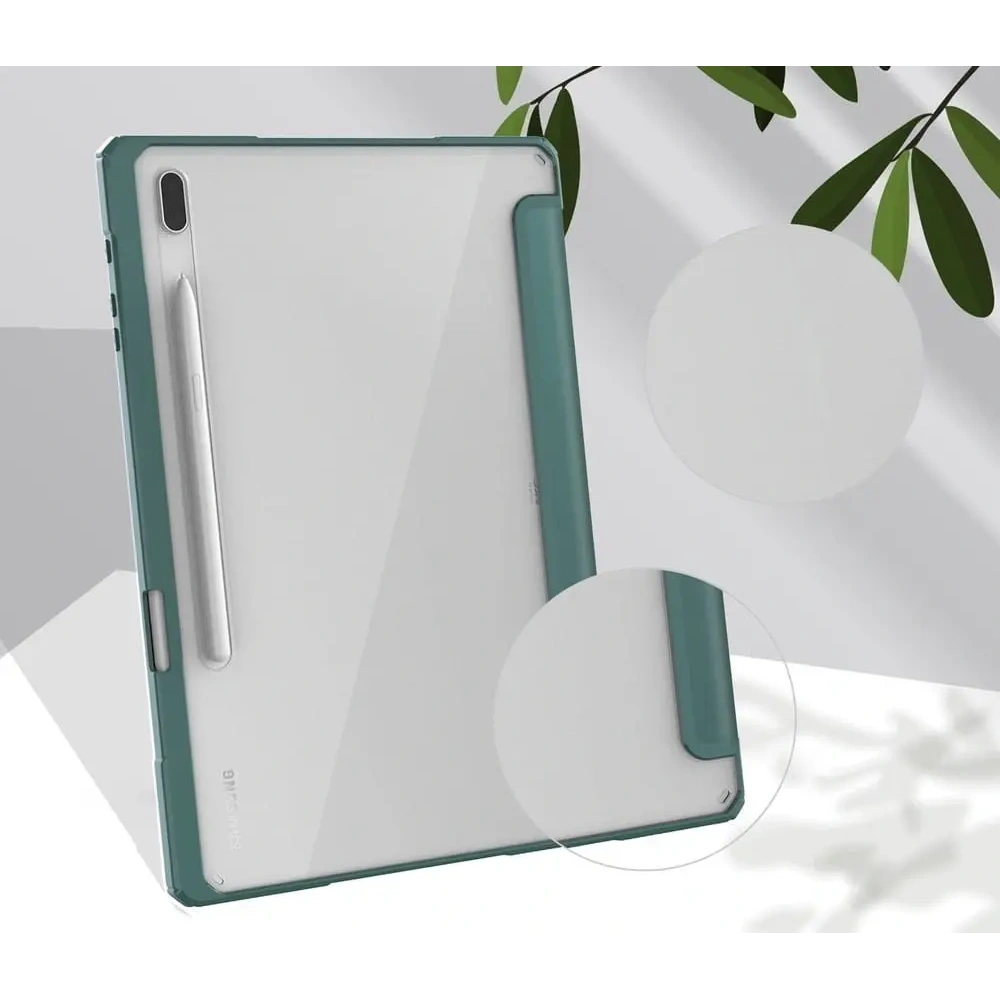 Wholesale Bizon Case Tab Clear Matt Samsung Galaxy Tab S8 Plus / S7 Plus / S7 FE dark green - BIZ1787 - {ean13} - Hurt
