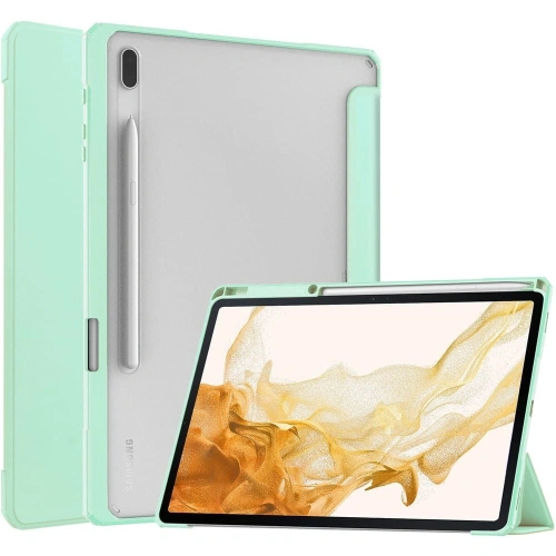 Etui Bizon Case Tab Clear Matt do Samsung Galaxy Tab S8 Plus / S7 Plus / S7 FE miętowe