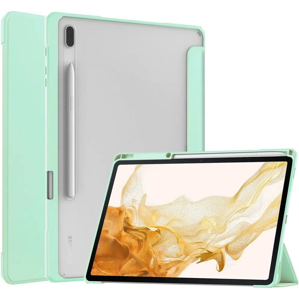 Hurtownia GSM - Bizon Case Tab Clear Matt Samsung Galaxy Tab S8 Plus / S7 Plus / S7 FE mint - BIZ1788 - {ean13} - Hurt