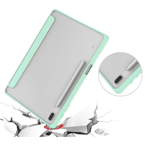 Etui Bizon Case Tab Clear Matt do Samsung Galaxy Tab S8 Plus / S7 Plus / S7 FE miętowe