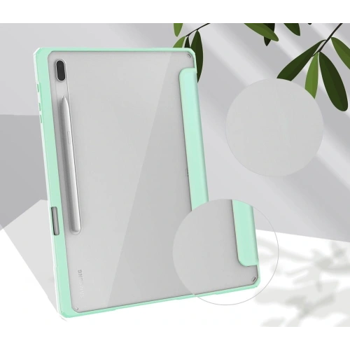Etui Bizon Case Tab Clear Matt do Samsung Galaxy Tab S8 Plus / S7 Plus / S7 FE miętowe