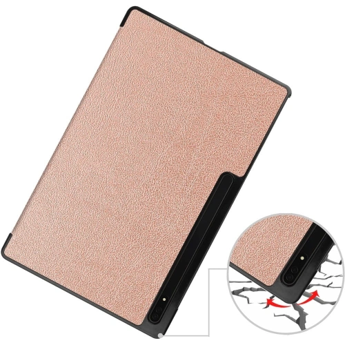 Etui Bizon Case Tab Croc do Samsung Galaxy Tab S8 Ultra różowozłote