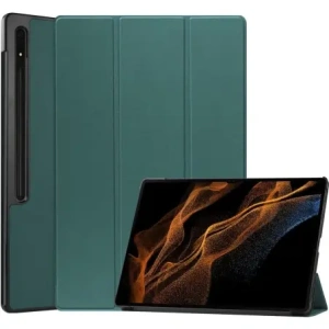 Hurtownia GSM - Etui Bizon Case Tab Croc do Samsung Galaxy Tab S8 Ultra tmavě zelené - BIZ1792 - {ean13} - Hurt