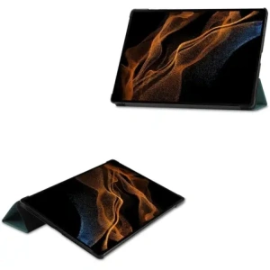 Hurtownia GSM - Etui Bizon Case Tab Croc do Samsung Galaxy Tab S8 Ultra tmavě zelené - BIZ1792 - {ean13} - Hurt