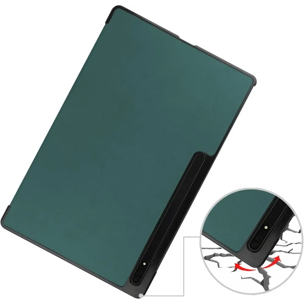 Hurtownia GSM - Etui Bizon Case Tab Croc do Samsung Galaxy Tab S8 Ultra tmavě zelené - BIZ1792 - {ean13} - Hurt