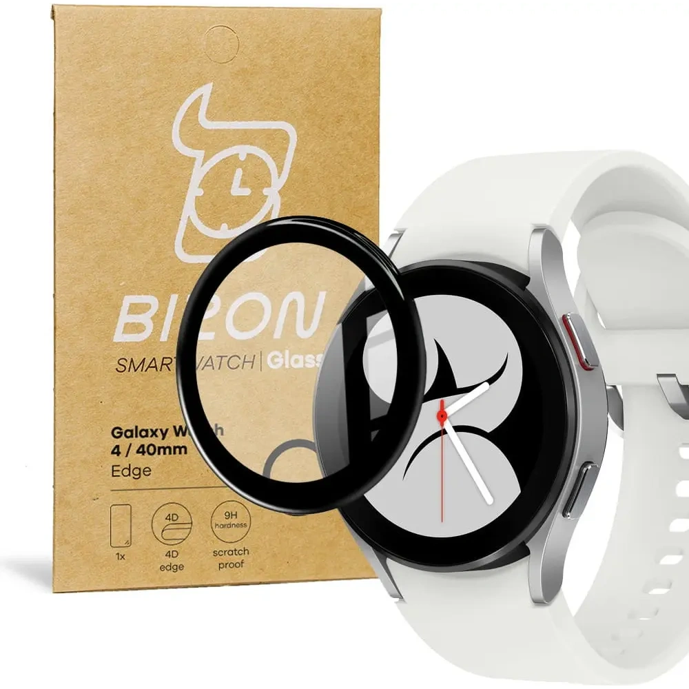 Hurtownia GSM - Bizon Glass Edge Samsung Galaxy Watch 4 40 mm negru - BIZ1793 - {ean13} - Hurt