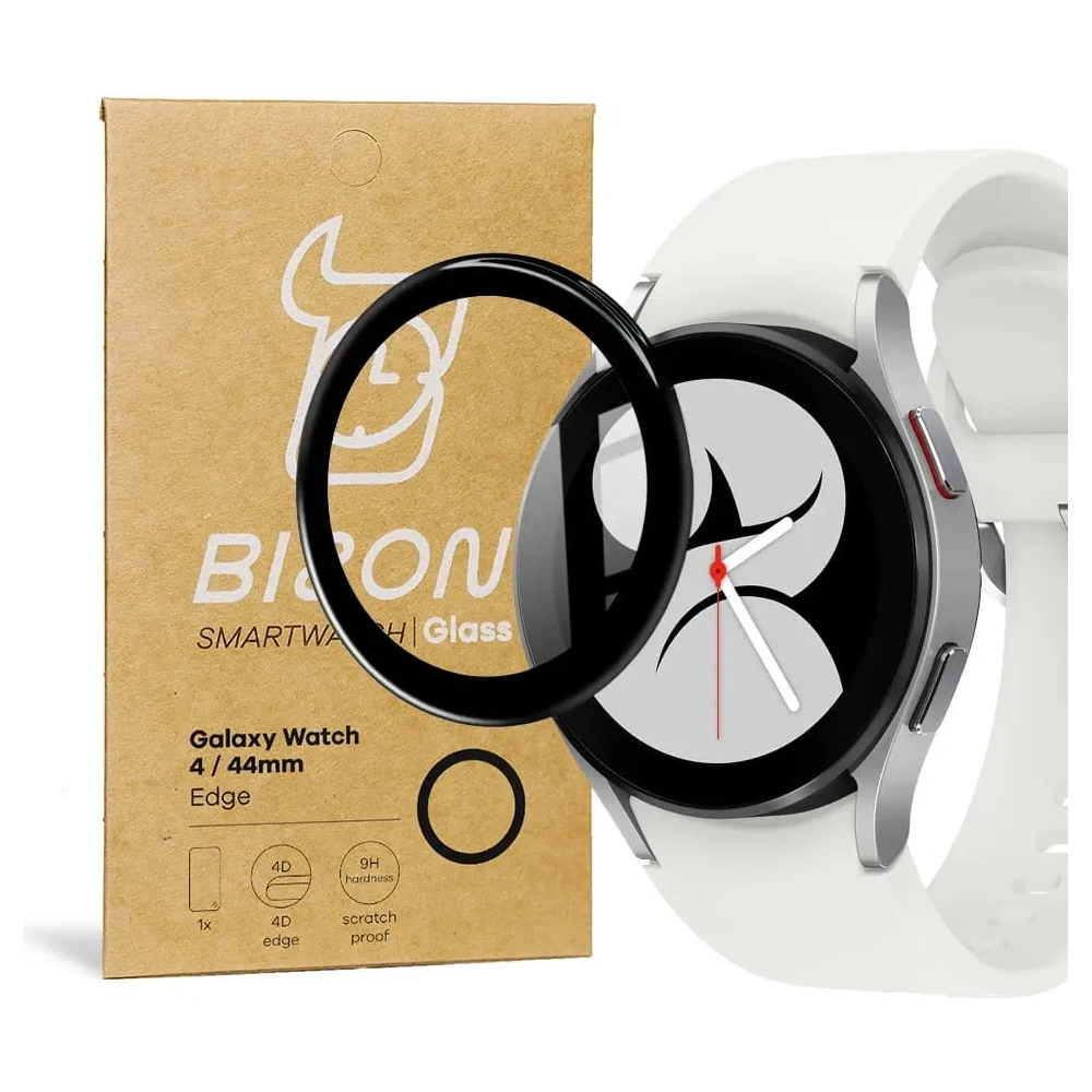 Hurtownia GSM - Sklo hybridní Bizon Glass Edge pro Samsung Galaxy Watch 4 44 mm černé - BIZ1794 - {ean13} - Hurt