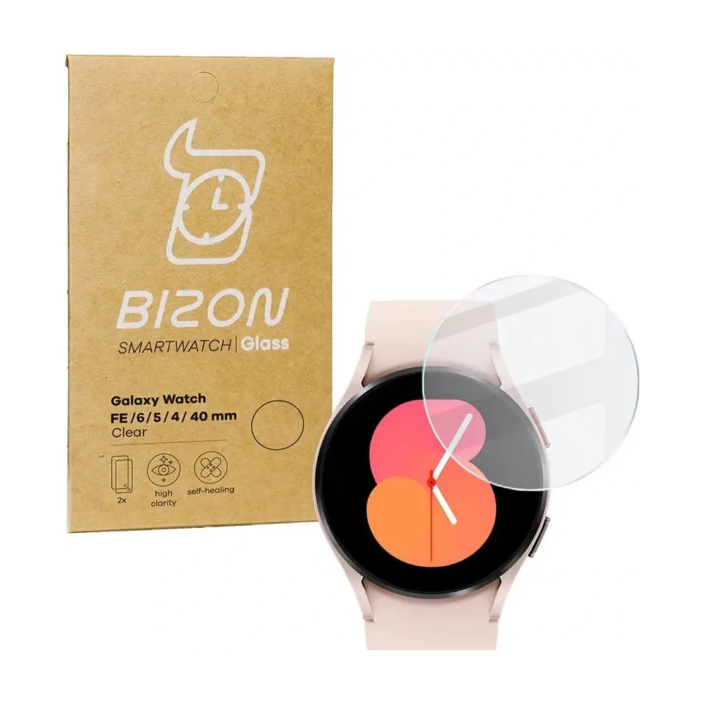 Hurtownia GSM - Szkło hartowane Bizon Glass Clear do Samsung Galaxy Watch FE / 6 / 5 / 4 40mm - BIZ1798 - {ean13} - Hurt