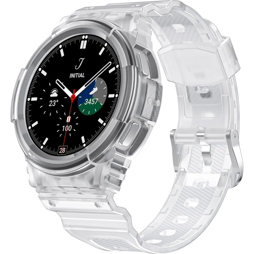 Wholesale Bizon Strap + Case Watch Action Samsung Galaxy Watch 4 / 5 40 mm clear - BIZ1801 - {ean13} - Hurt