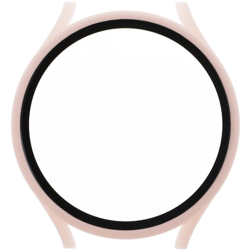 Etui Bizon Case+Glass do Samsung Galaxy Watch 5 44mm różowe