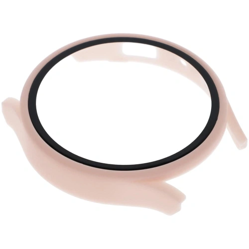 Etui Bizon Case+Glass do Samsung Galaxy Watch 5 44mm różowe