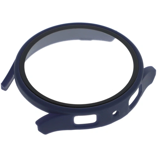 Etui Bizon Case+Glass do Samsung Galaxy Watch 5 44mm niebieskie