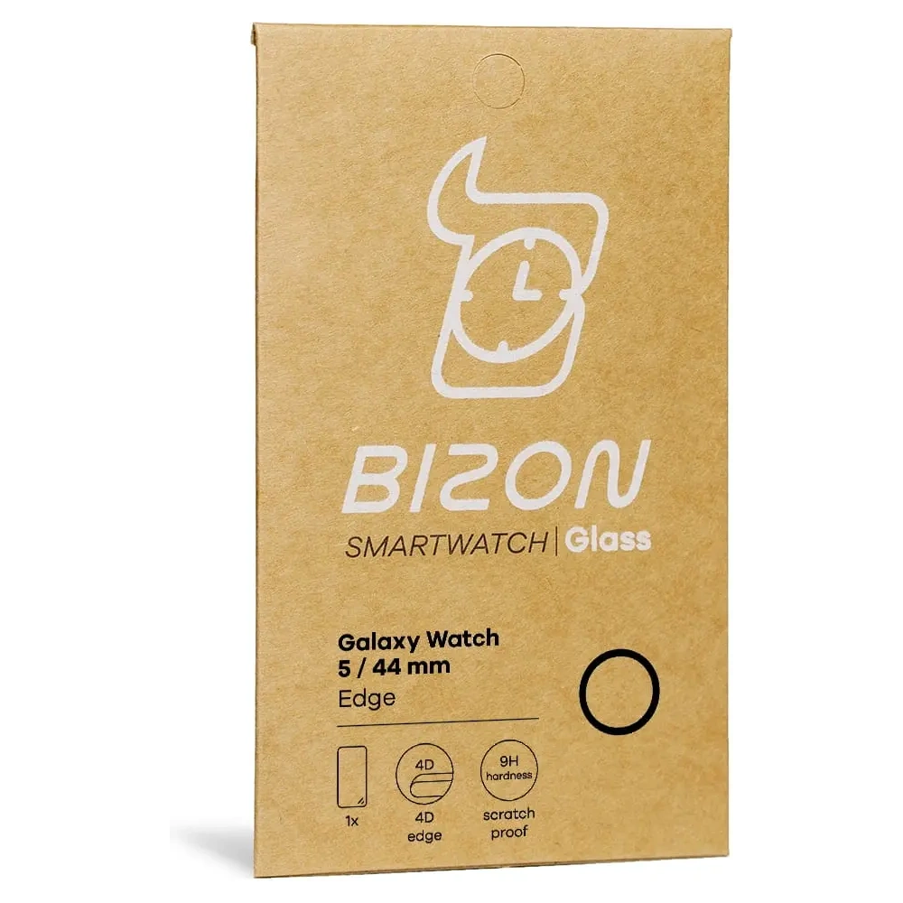 Wholesale Bizon Glass Edge Samsung Galaxy Watch 5 / 6 44 mm black - BIZ1805 - {ean13} - Hurt