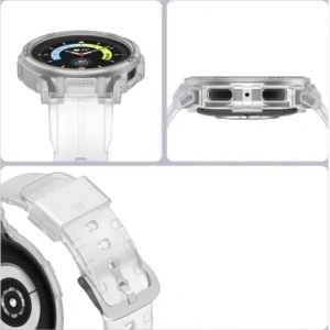 Hurtownia GSM - Etui s páskem Bizon Strap + Case Watch Action Pro pro Samsung Galaxy Watch 5 Pro 45 mm průhledné - BIZ1808 - {ean13} - Hurt