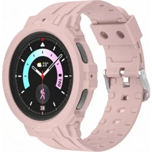 Hurtownia GSM - Etui s páskem Bizon Strap + Case Watch Action Pro do Samsung Galaxy Watch 5 Pro 45 mm jasně růžové - BIZ1809 - {ean13} - Hurt