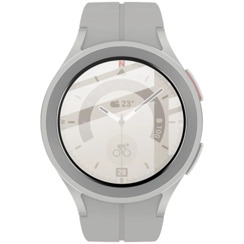 Szkło hybrydowe Bizon Glass Edge do Samsung Galaxy Watch 5 Pro 45 mm czarne