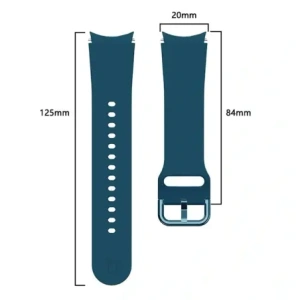 Hurtownia GSM - Pasek Bizon Strap Watch Silicone do Samsung Galaxy Watch 20 mm tmavě tyrkysový - BIZ1813 - {ean13} - Hurt