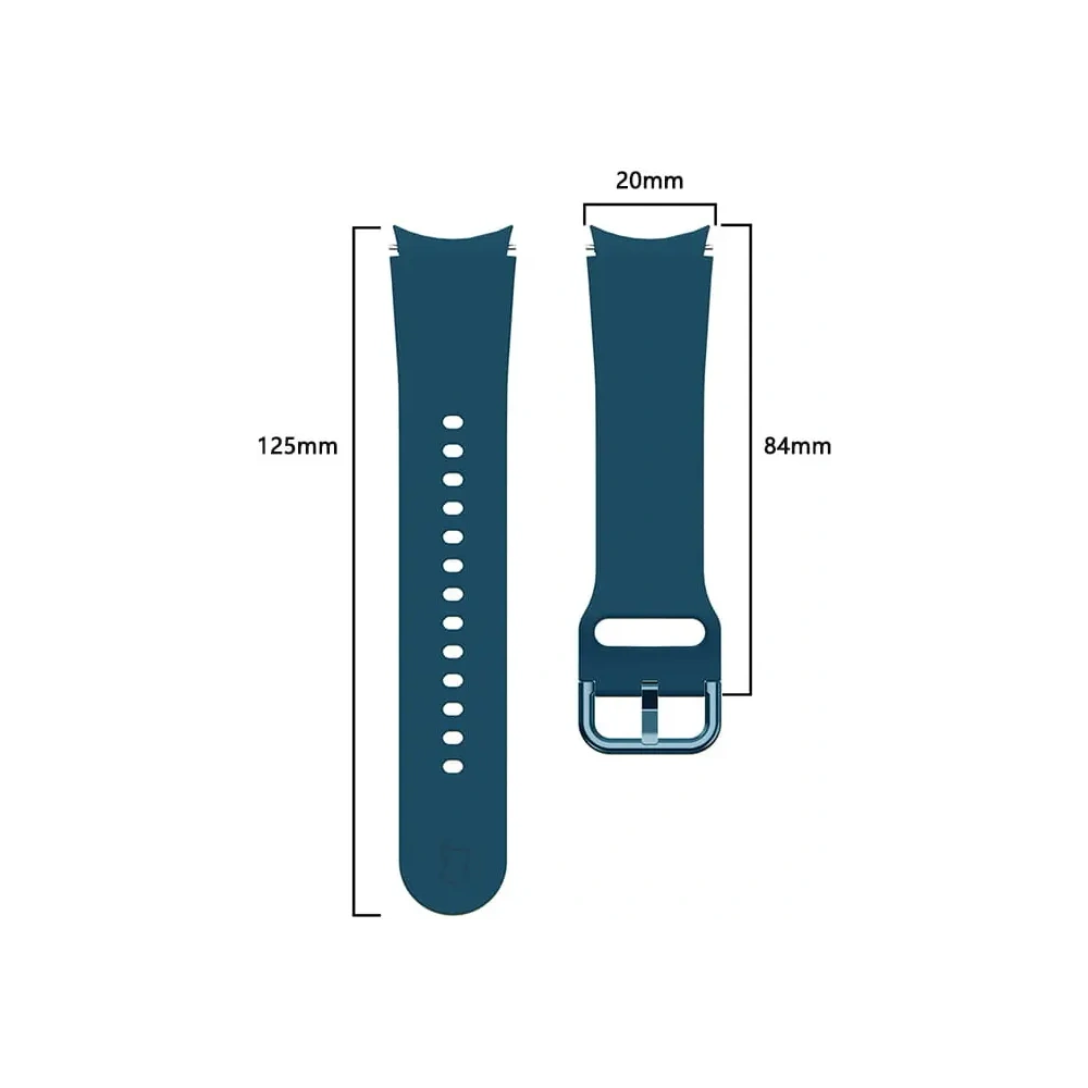 Hurtownia GSM - Pasek Bizon Strap Watch Silicone do Samsung Galaxy Watch 20 mm tmavě tyrkysový - BIZ1813 - {ean13} - Hurt