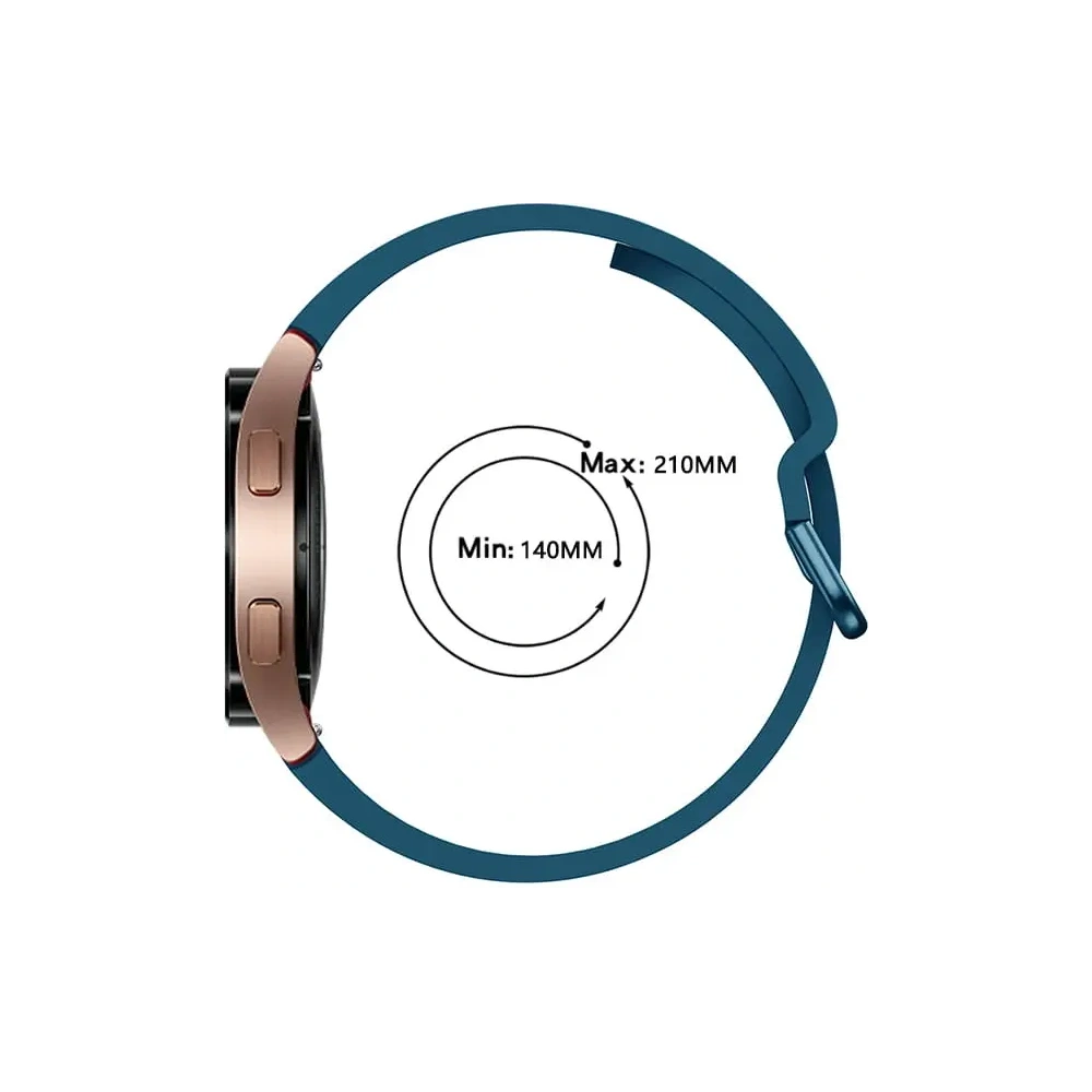 Hurtownia GSM - Pasek Bizon Strap Watch Silicone do Samsung Galaxy Watch 20 mm tmavě tyrkysový - BIZ1813 - {ean13} - Hurt