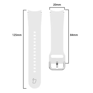 Hurtownia GSM - Pasek Bizon Strap Watch Silicone do Samsung Galaxy Watch 20 mm bílý - BIZ1814 - {ean13} - Hurt