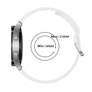 Hurtownia GSM - Bizon Armbanduhr Silikon Samsung Galaxy Watch 20 mm weiß - BIZ1814 - {ean13} - Hurt