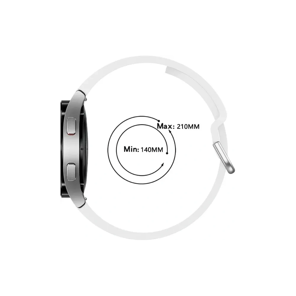 Hurtownia GSM - Pasek Bizon Strap Watch Silicone do Samsung Galaxy Watch 20 mm bílý - BIZ1814 - {ean13} - Hurt