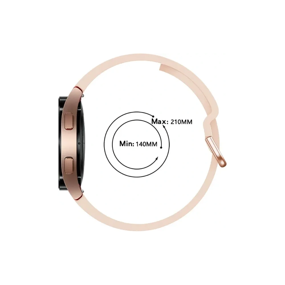 Hurtownia GSM - Pasek Bizon Strap Watch Silicone do Samsung Galaxy Watch 20 mm jasnoróżowy - BIZ1815 - {ean13} - Hurt
