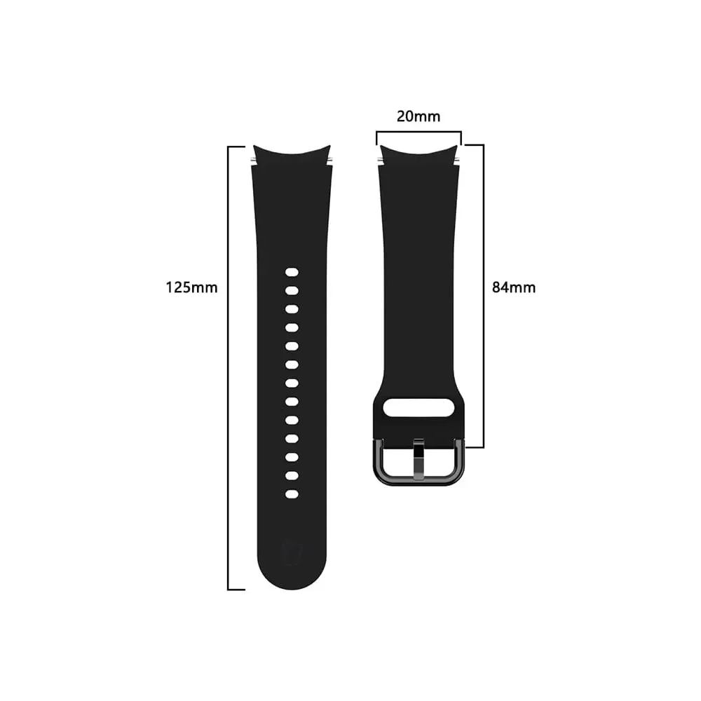 Hurtownia GSM - Bizon Armbanduhr Silikon Samsung Galaxy Uhr 20 mm schwarz - BIZ1816 - {ean13} - Hurt