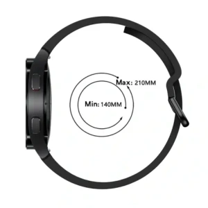 Hurtownia GSM - Bizon szíjas óra szilikon Samsung Galaxy Watch 20 mm fekete - BIZ1816 - {ean13} - Hurt