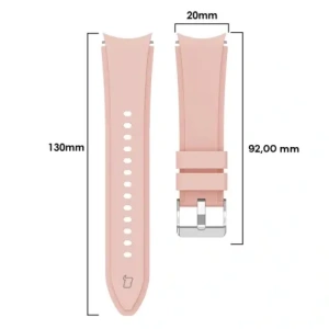 Hurtownia GSM - Pasek Bizon Strap Watch Silicone Pro do Samsung Galaxy Watch 20 mm jasně růžový - BIZ1817 - {ean13} - Hurt
