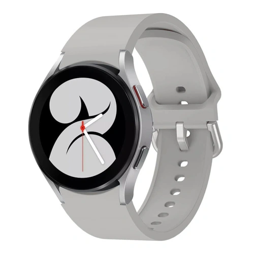 Pasek Bizon Strap Watch Silicone do Samsung Galaxy Watch 20 mm jasnoszary