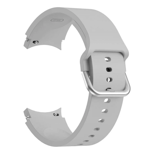 Pasek Bizon Strap Watch Silicone do Samsung Galaxy Watch 20 mm jasnoszary