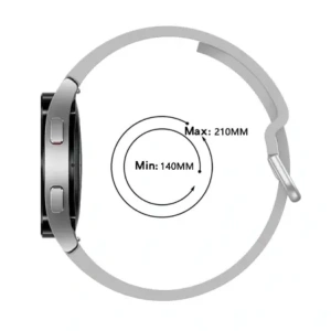 Hurtownia GSM - Bizon szíj óra szilikon Samsung Galaxy Watch 20 mm világosszürke - BIZ1818 - {ean13} - Hurt