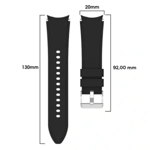 Hurtownia GSM - Pasek Bizon Strap Watch Silicone Pro do Samsung Galaxy Watch 20 mm černý - BIZ1819 - {ean13} - Hurt