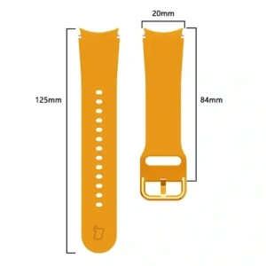 Wholesale Bizon Strap Watch Silicone Samsung Galaxy Watch 20 mm carrot - BIZ1820 - {ean13} - Hurt