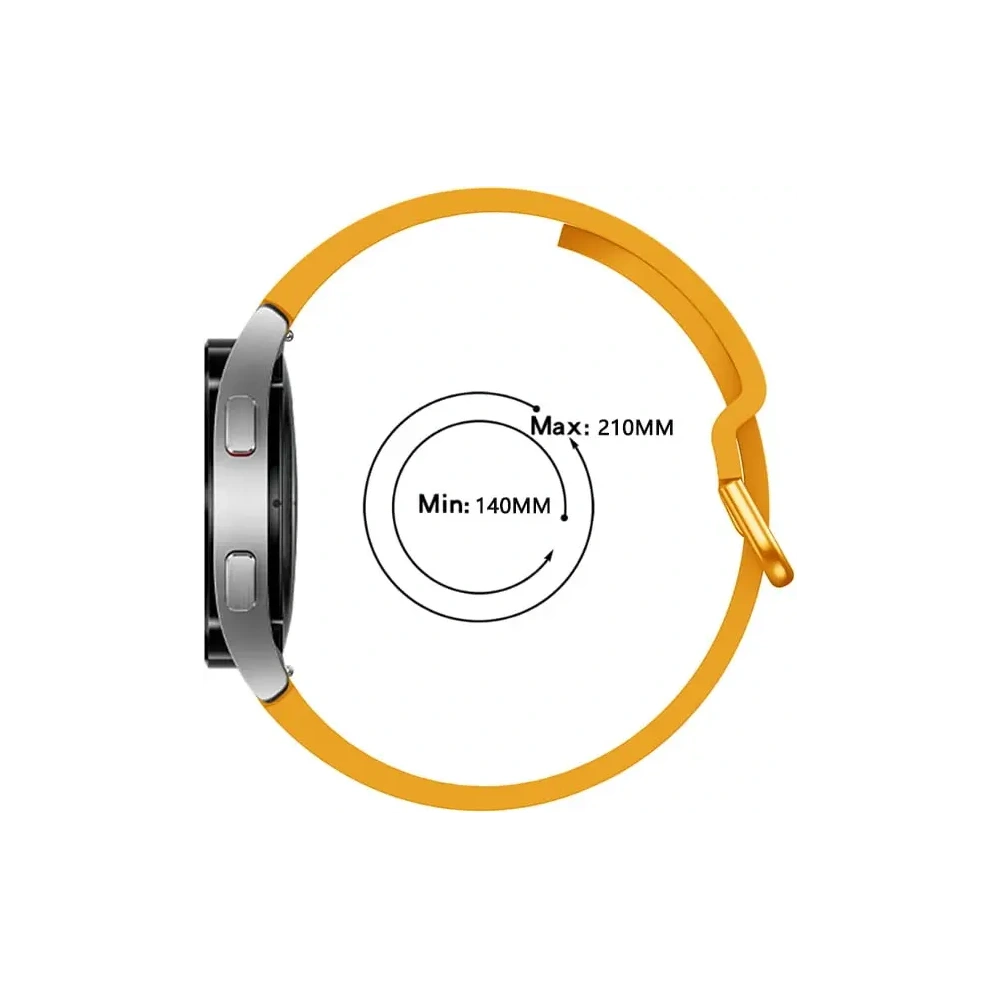 Hurtownia GSM - Pasek Bizon Strap Watch Silicone do Samsung Galaxy Watch 20 mm marchewkowy - BIZ1820 - {ean13} - Hurt
