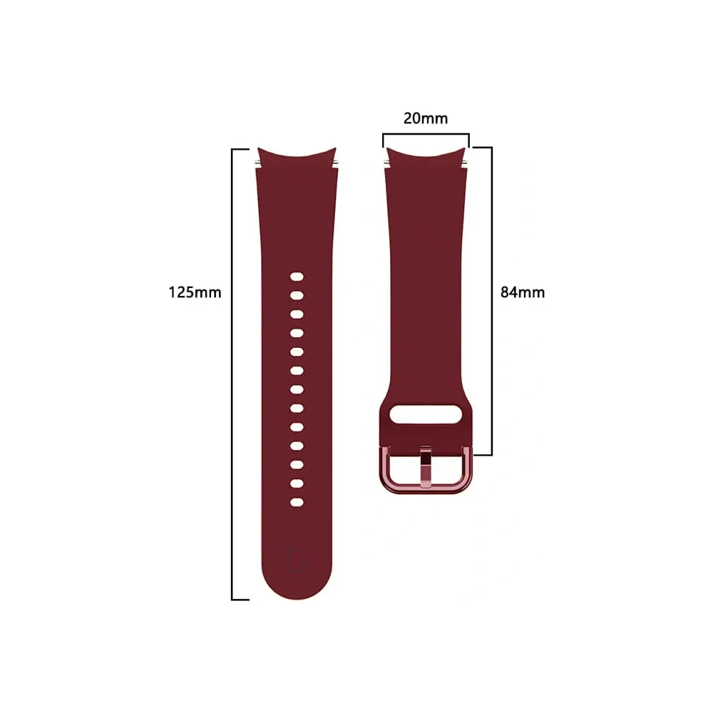 Hurtownia GSM - Pasek Bizon Strap Watch Silicone do Samsung Galaxy Watch 20 mm burgundowy - BIZ1821 - {ean13} - Hurt