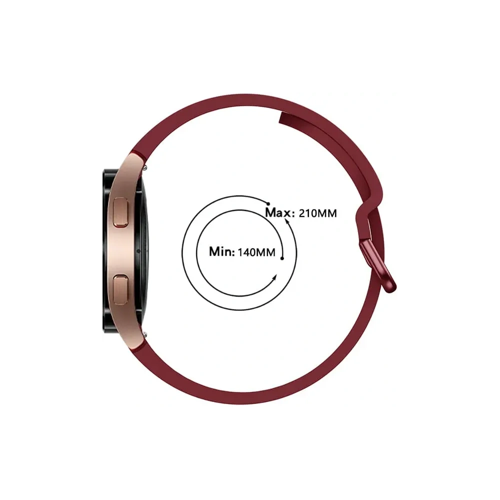 Hurtownia GSM - Pasek Bizon Strap Watch Silicone do Samsung Galaxy Watch 20 mm burgundowy - BIZ1821 - {ean13} - Hurt