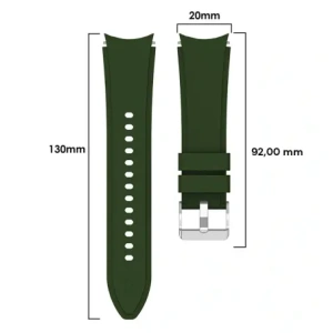 Hurtownia GSM - Pasek Bizon Strap Watch Silicone Pro do Samsung Galaxy Watch 20 mm zelený - BIZ1822 - {ean13} - Hurt