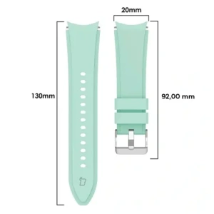 Hurtownia GSM - Pasek Bizon Strap Watch Silicone Pro do Samsung Galaxy Watch 20 mm tyrkysový - BIZ1823 - {ean13} - Hurt